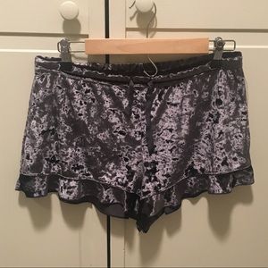 Victoria’s Secret Crushed Velvet Sleep Shorts